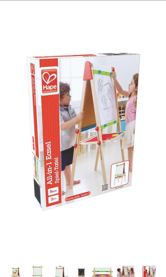 Hape Black White Board Drawing Painting Art AllIn1 Easel
