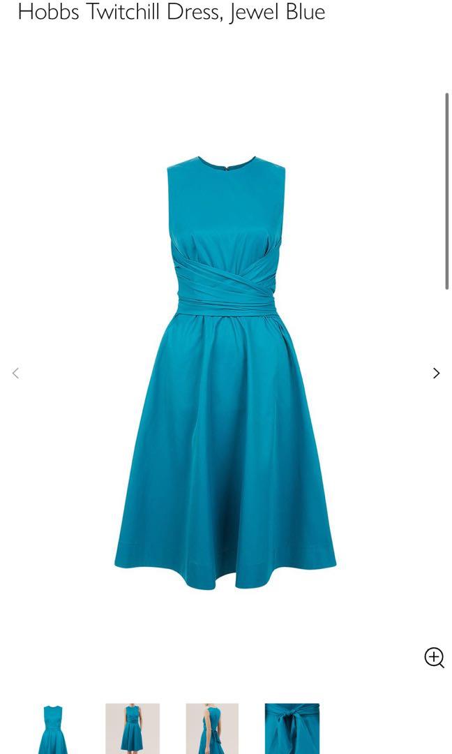 Hobbs teal dress clearance