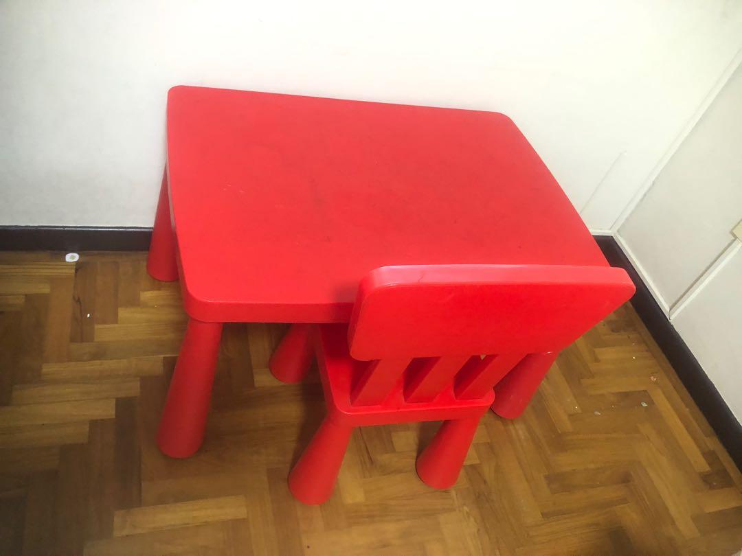 IKEA children table chair set, Babies & Kids, Baby Nursery & Kids