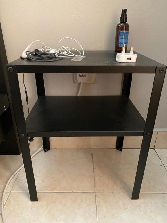 Ikea Knarrevik Bedside Table Black 37x28 Cm Home Furniture Furniture On Carousell
