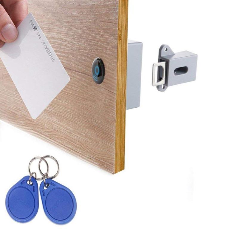 Invisible Hidden Rfid Free Opening Intelligent Sensor Cabinet Lock Locker Wardrobe Shoe Cabinet Drawer Door Lock Electronic Da Travel Travel Essentials Outdoor Camping On Carousell