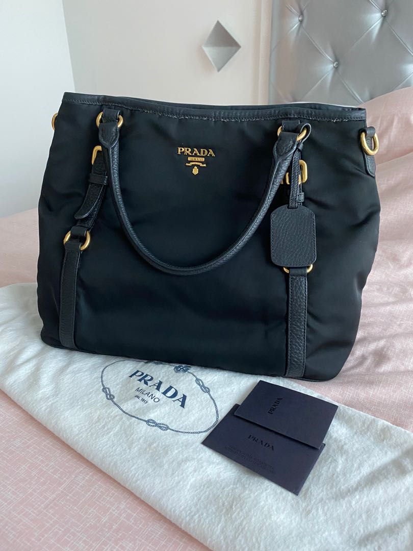 Large Prada Nylon Tote Bag, Luxury, Bags & Wallets on Carousell