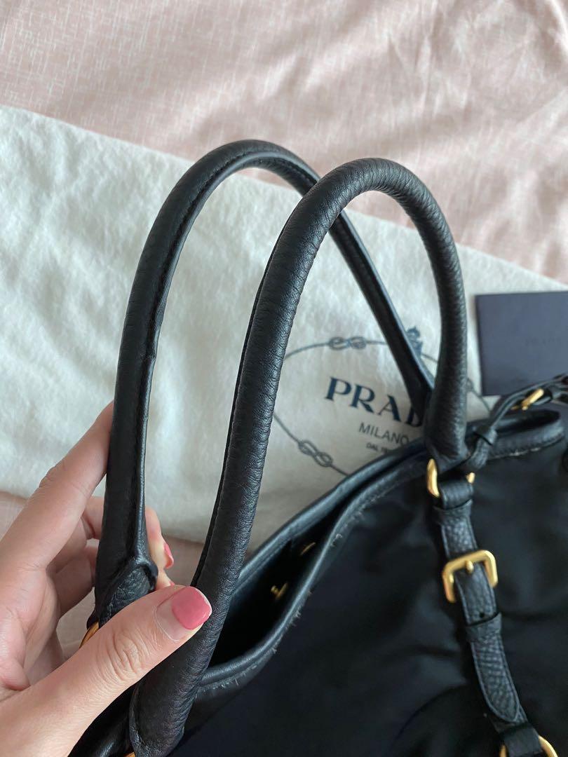 prada large nylon tote bag