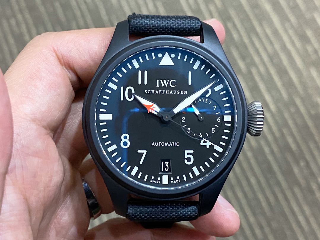 Like New Complete IWC Big Pilot Top Gun Ceramic IW501901