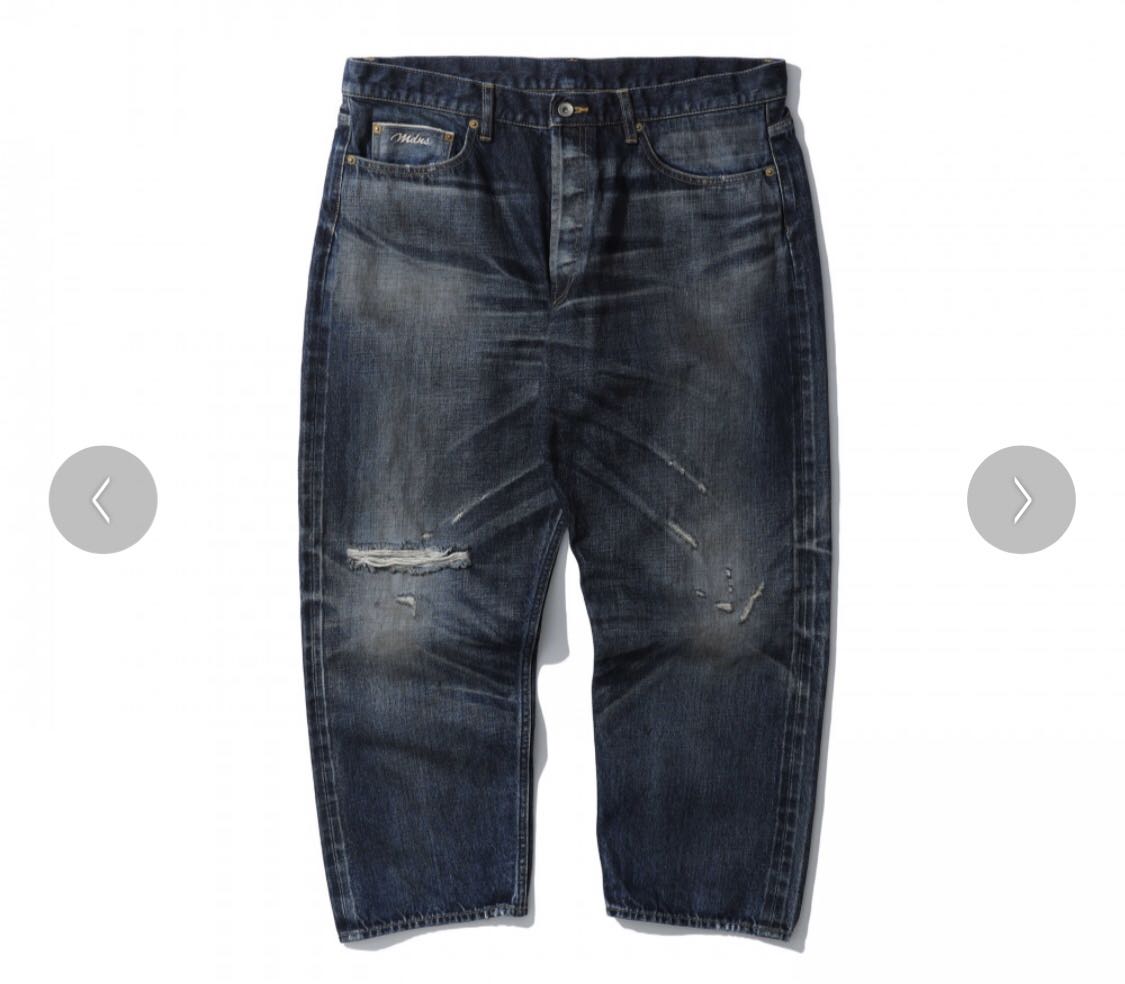 madness 20ss ripped cropped denim pants