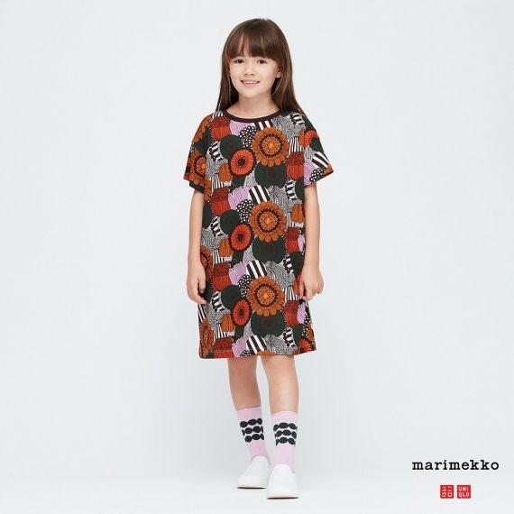Marimekko Olive Short Sleeve Dress, Babies & Kids, Babies & Kids Fashion on  Carousell