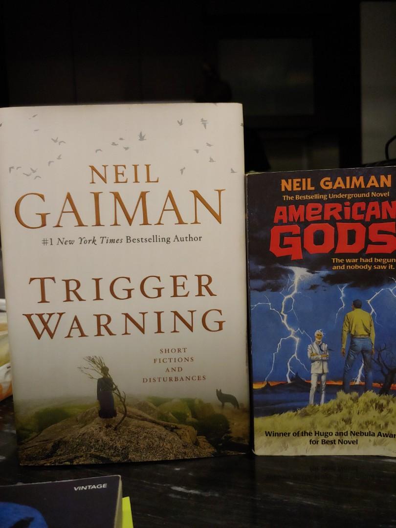 Neil Gaiman Set 1 American Gods 2 Trigger Warning Books Stationery Fiction On Carousell