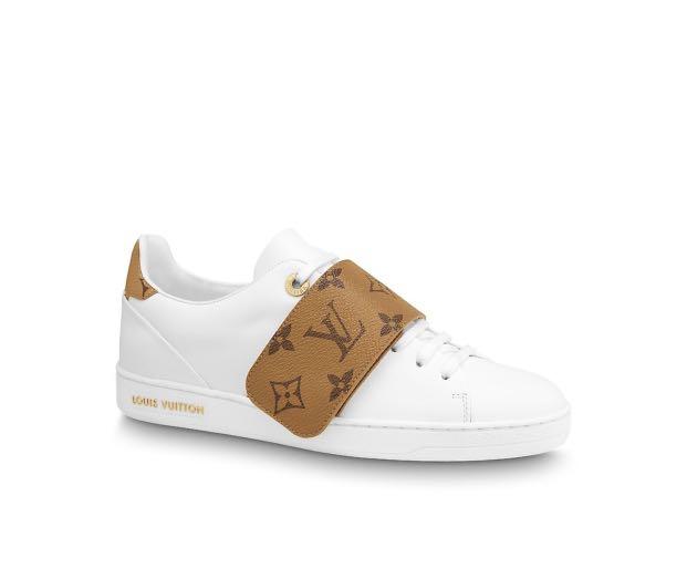 LOUIS VUITTON Patent Monogram Frontrow Sneakers 38 1301595