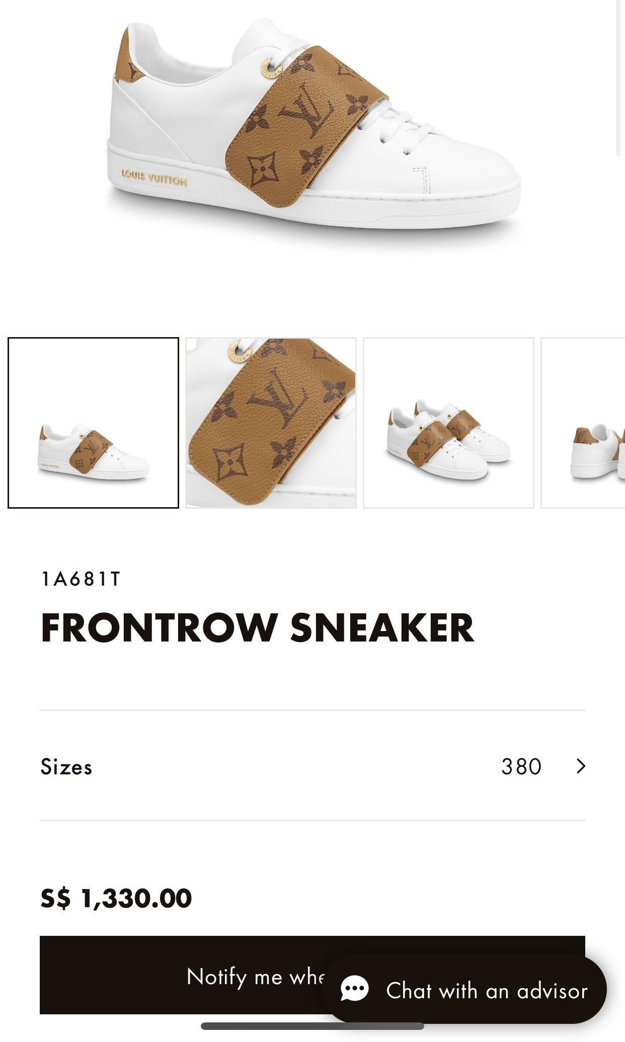 LOUIS VUITTON⚡️"Frontrow" Degrade Ombre Monogram Leather Sneaker  37 / 7US MS0260