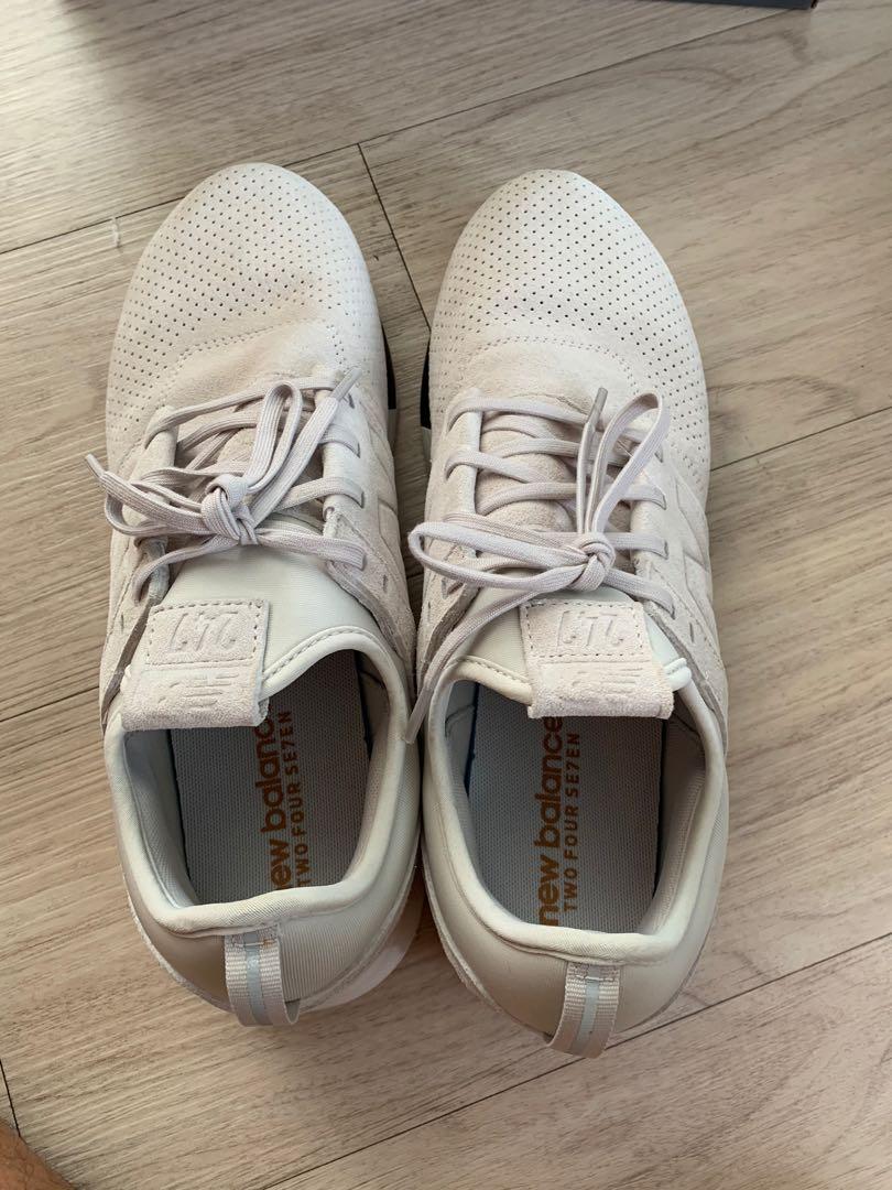 New balance 247 white leather clearance