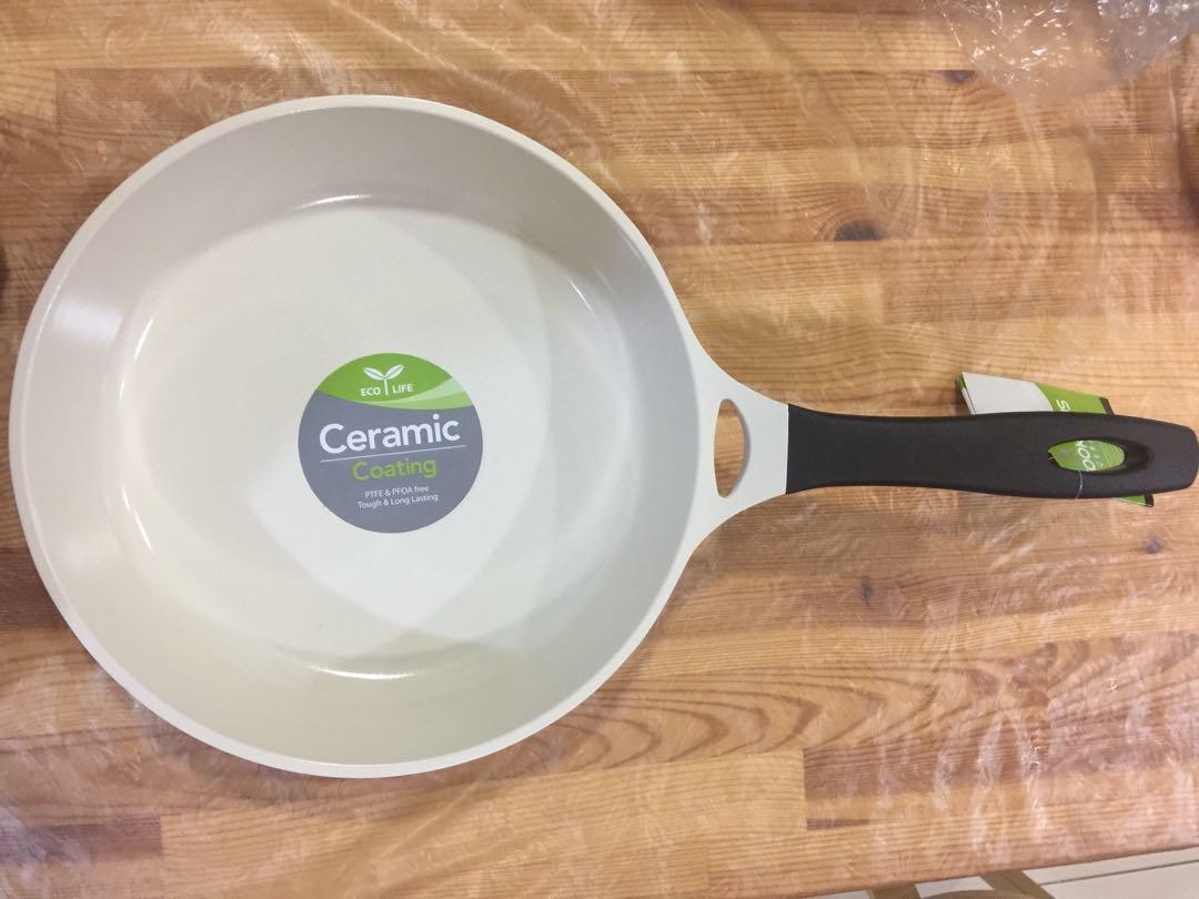 NEW Lock & Lock Cookplus 26cm Ceramic Frying Pan, Furniture & Home