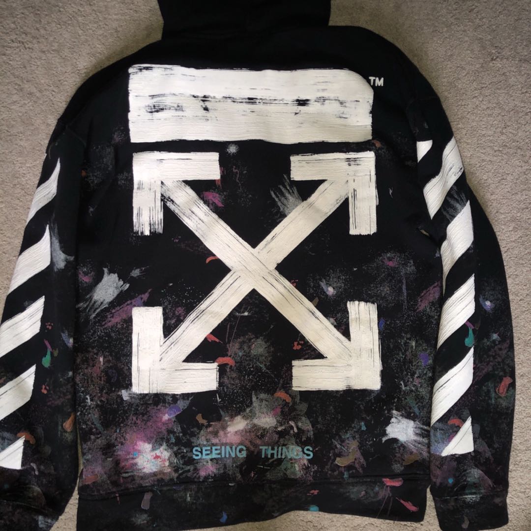galaxy hoodie off white
