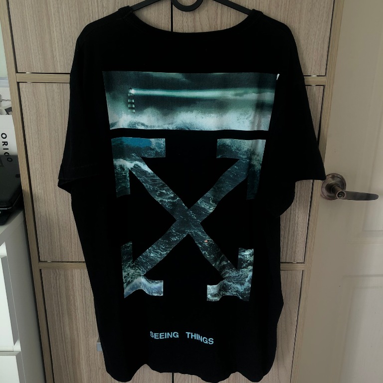 Off White Screaming Girl Tee Men s Fashion Tops Sets Tshirts