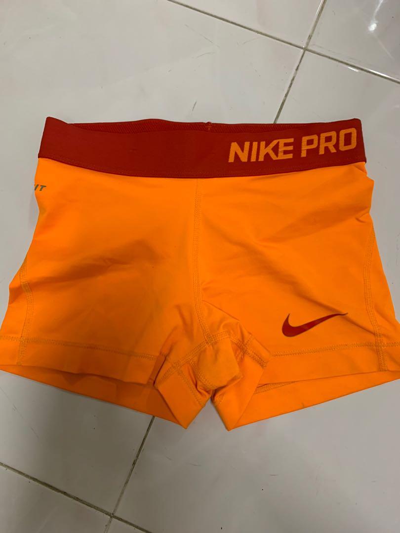 orange nike tights