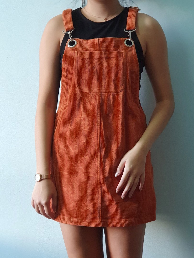 open lace back dress CUPSHE Womens Casual Dresses Square Neck Button Front Sleeveless Pockets A  Line Mini Overall Dress Orange, L at Amazon Women's Clothing store main image 1