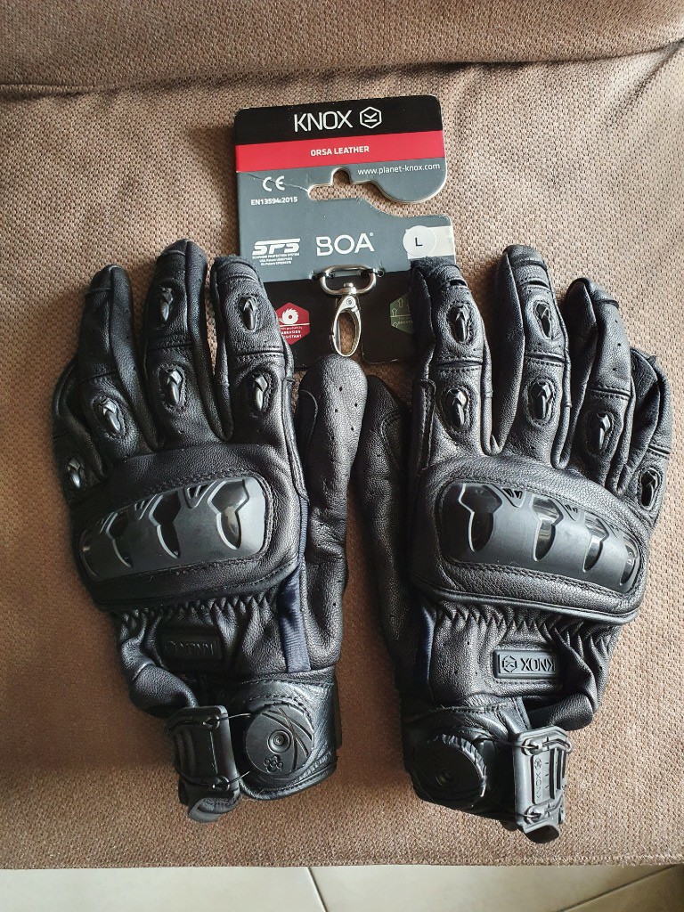 Original KNOX Orsa leather gloves CE rated Scaphoid Protection System