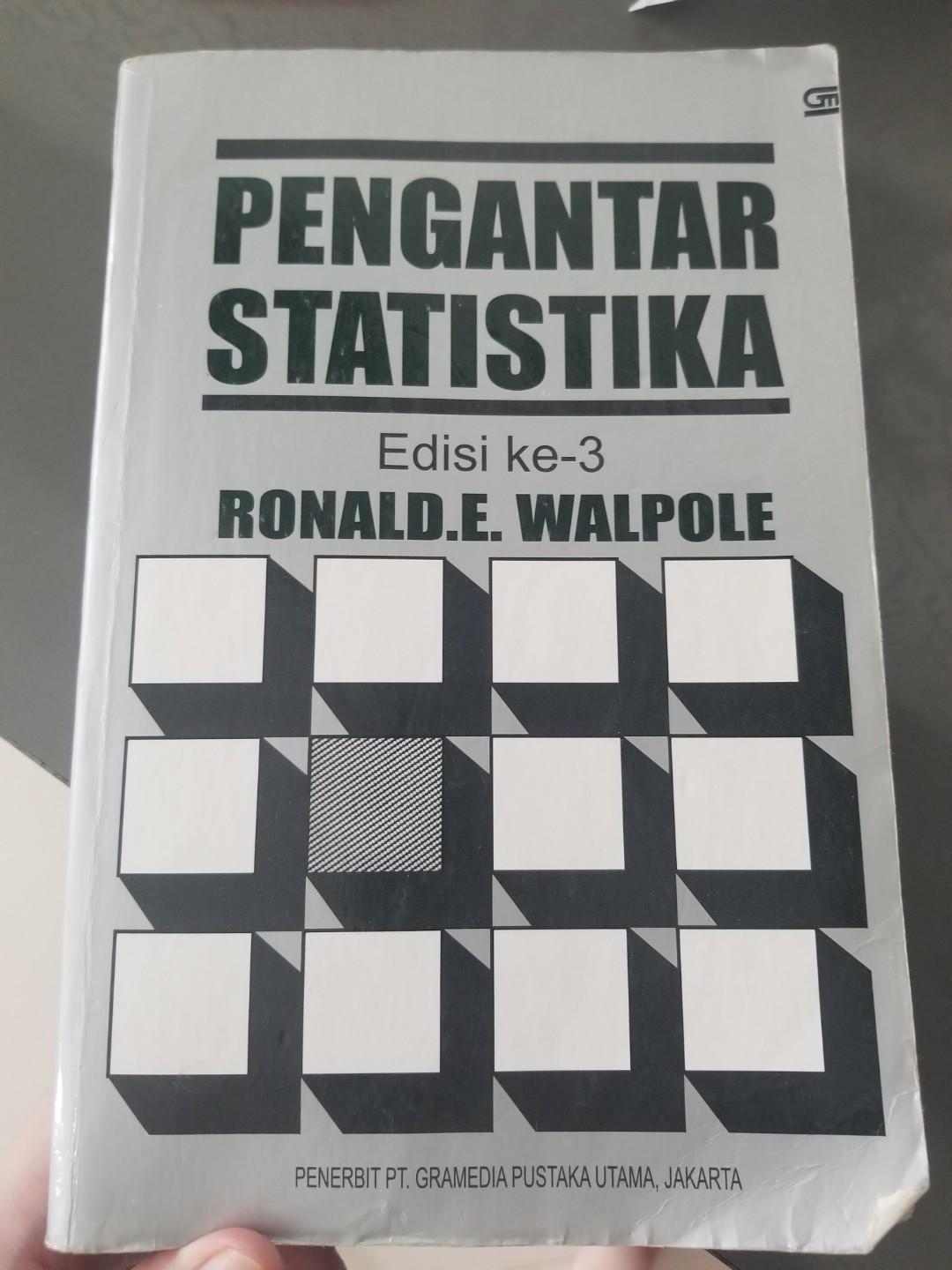 Pengantar Statistika Ronald E Walpole Buku Alat Tulis Buku Pelajaran Di Carousell
