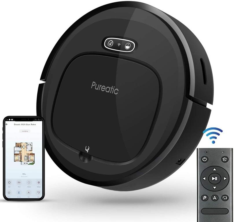 Pureatic V2S Robot Vacuum Cleaner with Smart Mapping, Dual Remote and
