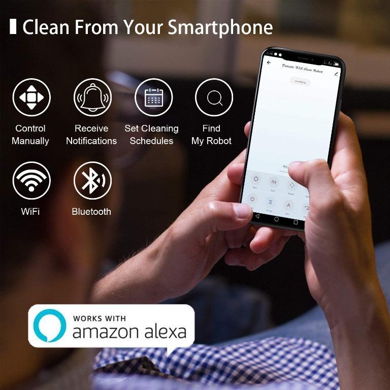 Pureatic V2S Robot Vacuum Cleaner with Smart Mapping, Dual Remote and