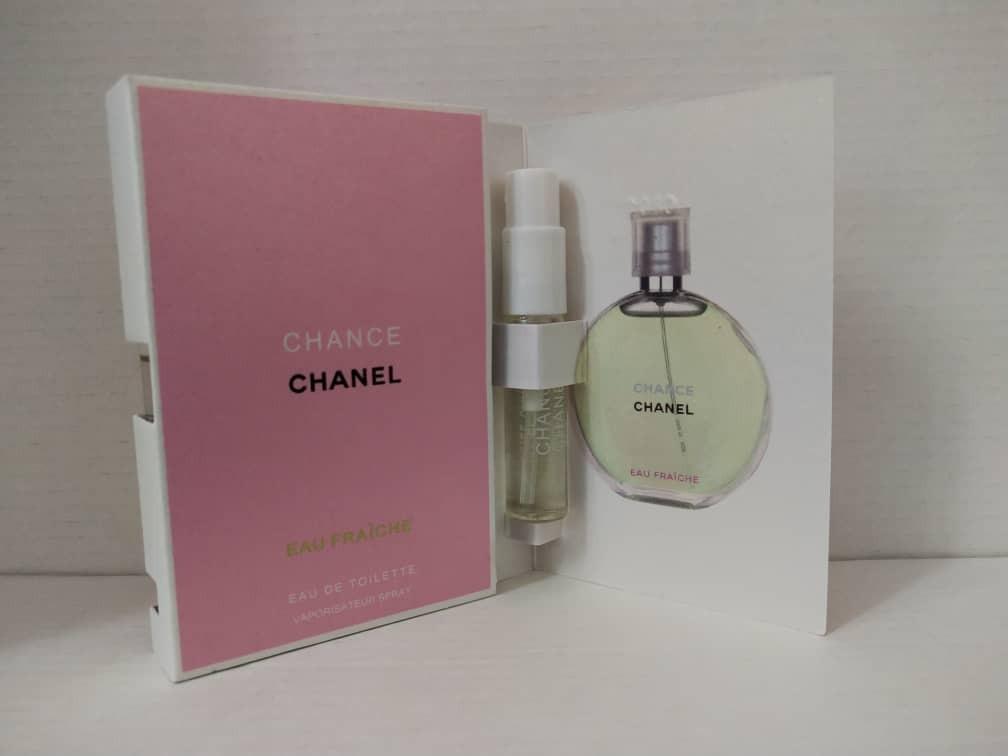 READY STOCK 1 2ml ORIGINAL VIAL PERFUME CHANEL CHANCE EAU