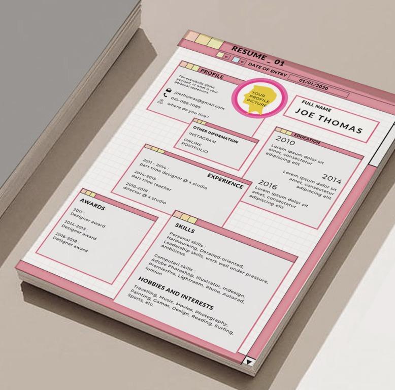 Resume Template Printable Editable Resume Unique Cv Template