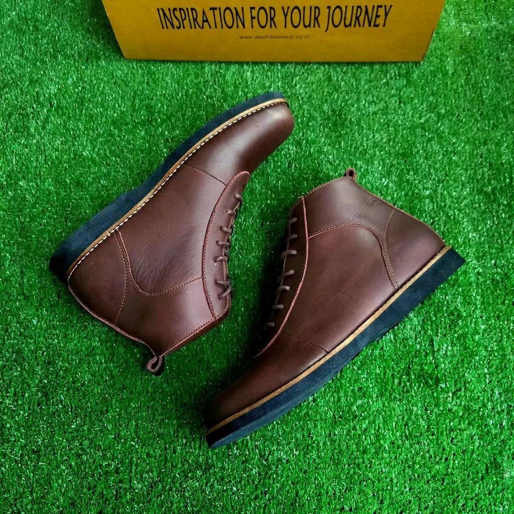 Sepatu Boots Pria Aloof Care Semi Brodo Kulit Full Up Original Handmade Nt01 Q1 Men S Fashion Footwear Boots On Carousell