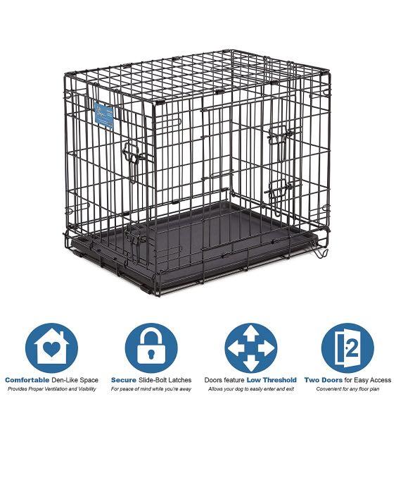 36 double door folding crate top paw online
