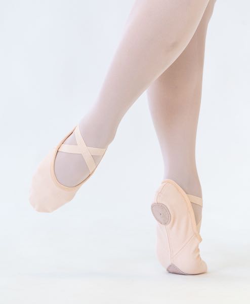 tan ballet shoes