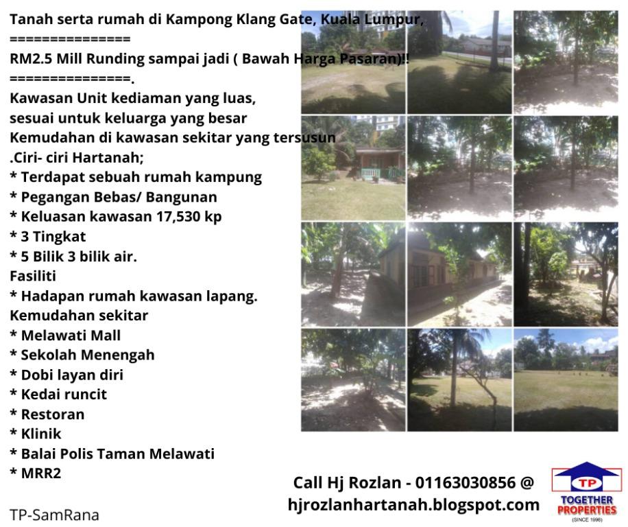 Tanah Serta Rumah Di Kampong Klang Gate Kuala Lumpur Property For Sale On Carousell