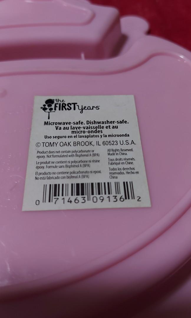 The first years plate (Category: Weaning & Toddler Feeding) located in Quezon City. Submitted by kryshnanzyanna (Listing ID 1004811679, Image 3). Description: The first years plate microwave-safe dishwasher-safe.