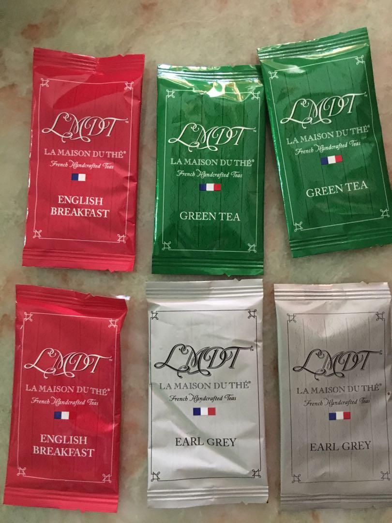 french tea bags English breakfast, green tea earl grey, 嘢食 & 嘢飲, 包裝食物&即