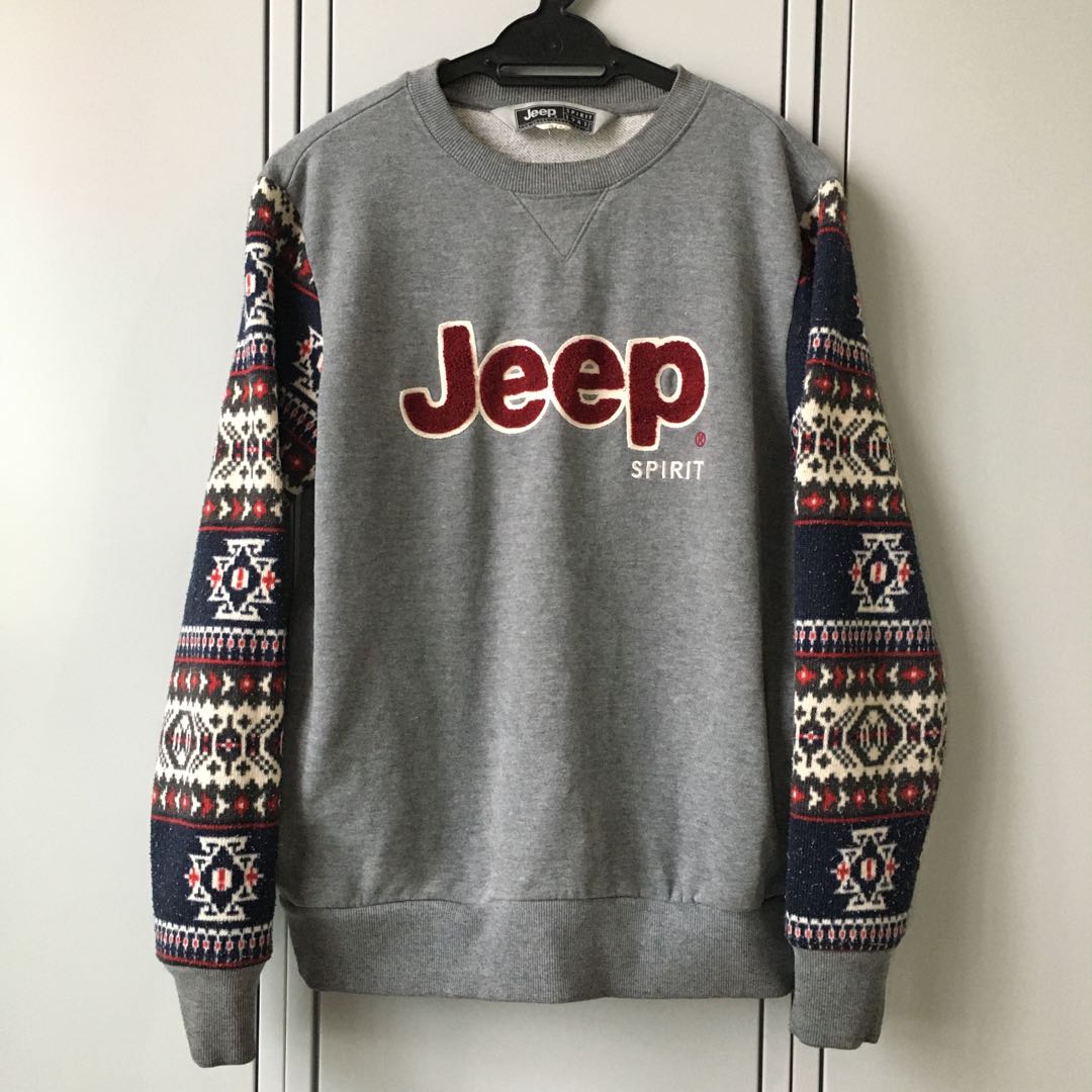 VINTAGE JEEP SPIRIT SWEATSHIRT WITH POCKETS Men s