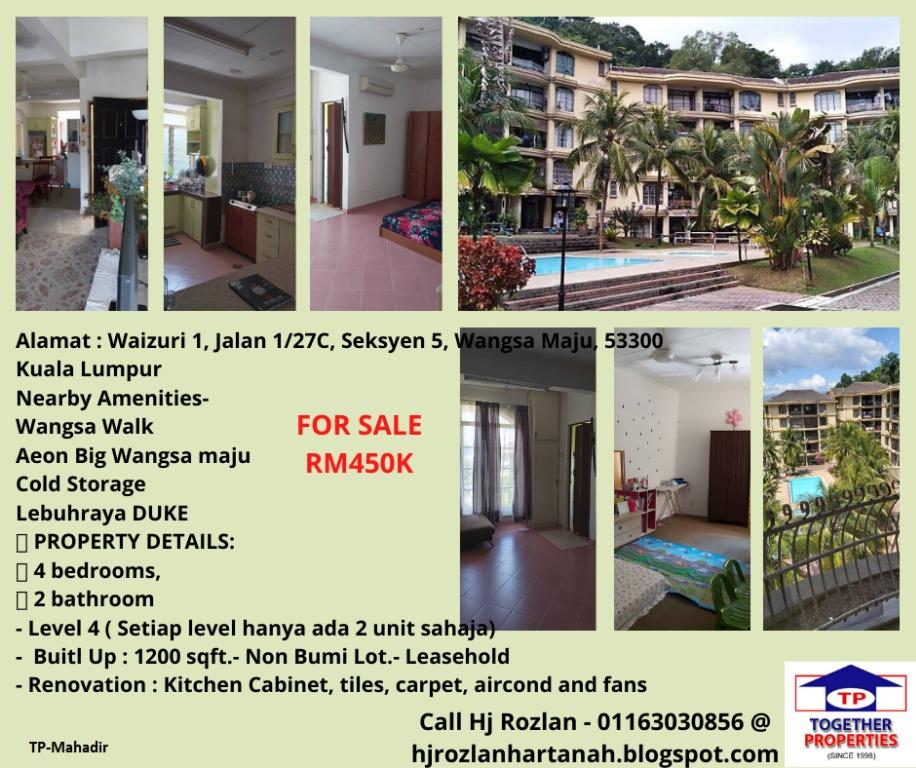 Waizuri 1 Jalan 1 27c Seksyen 5 Wangsa Maju Property For Sale On Carousell
