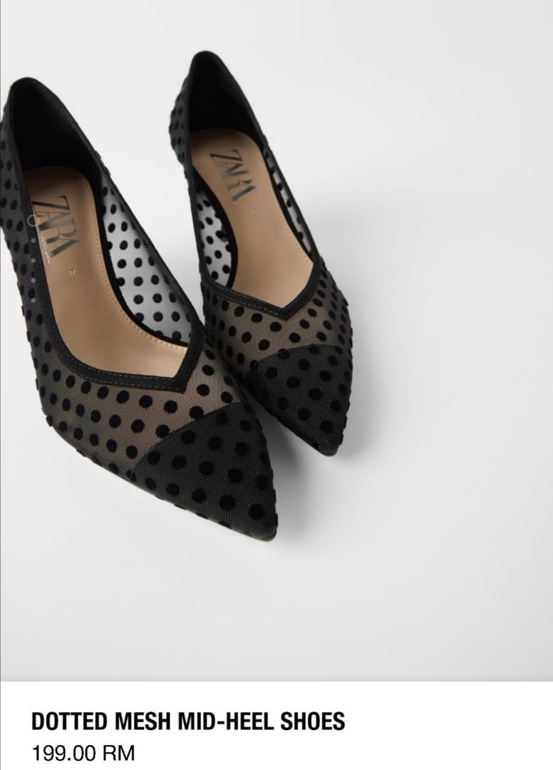 polka dot heels zara