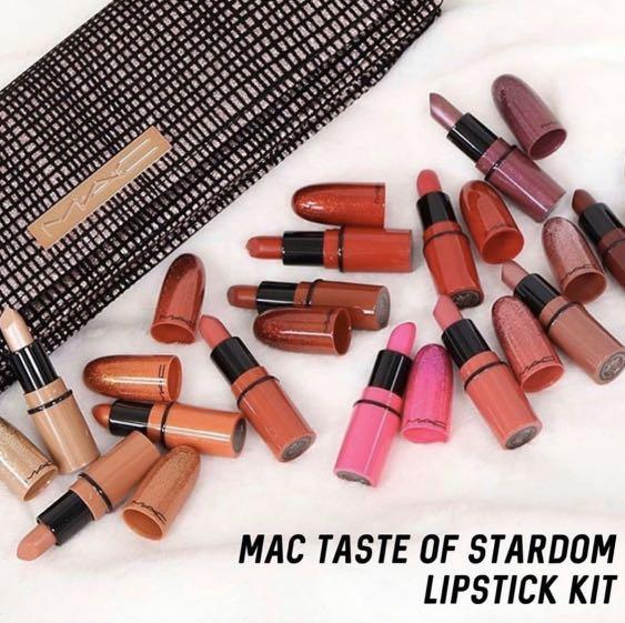 mac taste of stardom mini lipstick kit makeup gift set