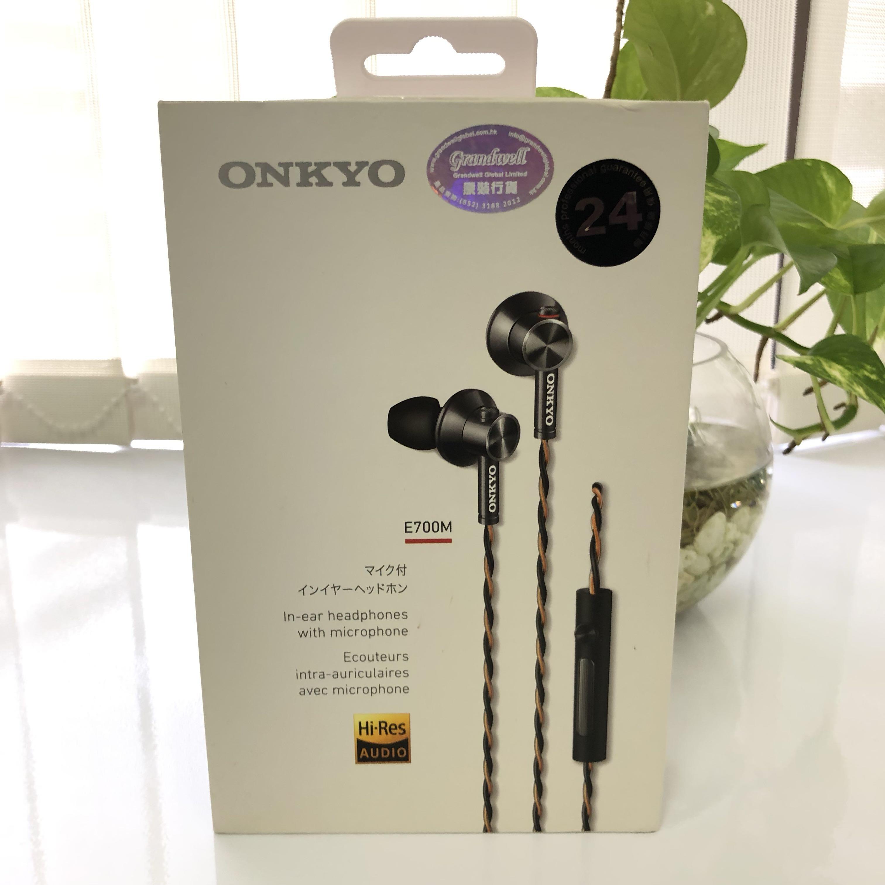 日本ONKYO E700M 高解像度入耳式耳機, 音響器材, Soundbar、揚聲器