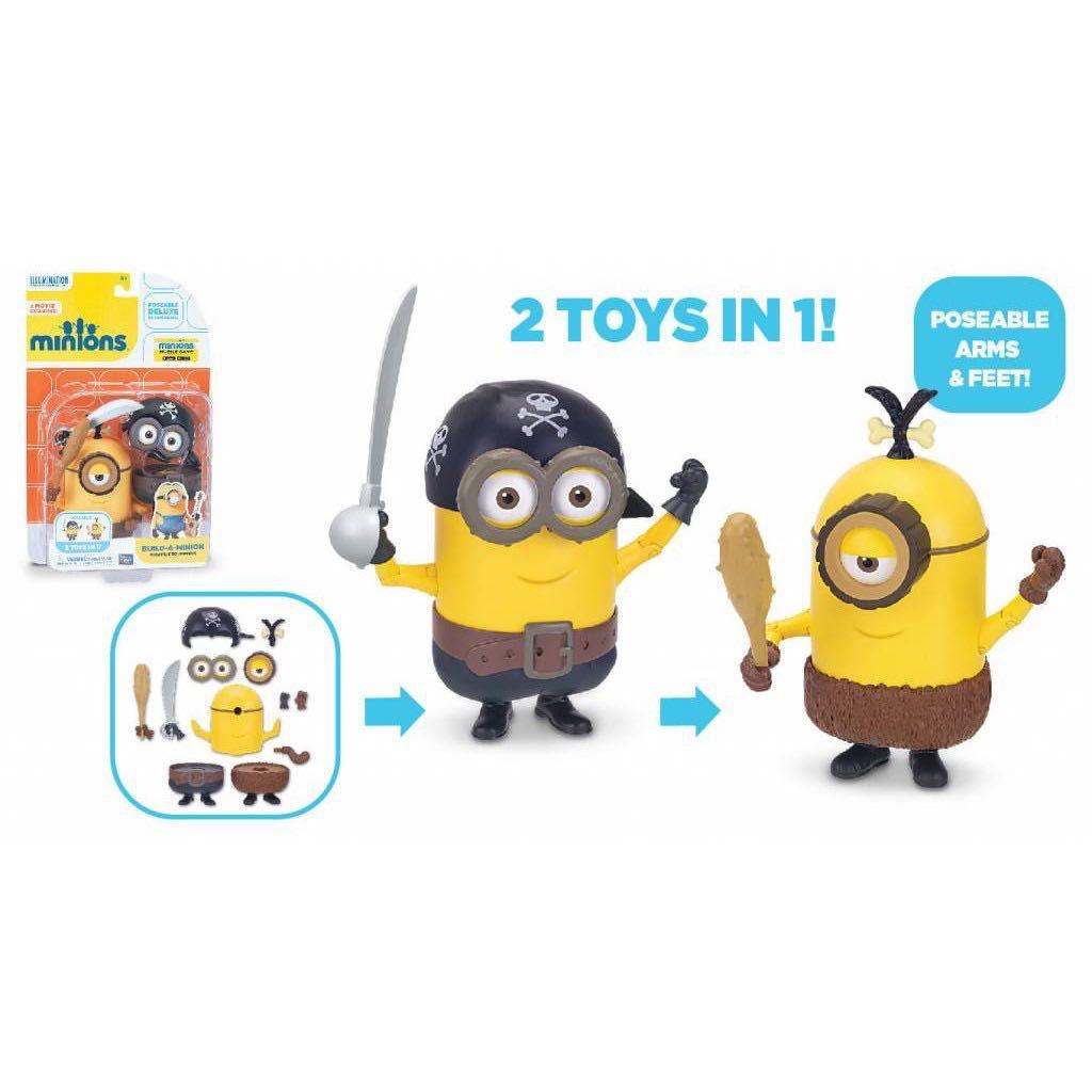 [ ORIGINAL ] DESPICABLE ME MINION BUILD A MINION PIRATE / CRO MINION ACTION FIGURE (20180