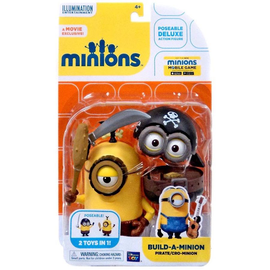 [ ORIGINAL ] DESPICABLE ME MINION BUILD A MINION PIRATE / CRO MINION ACTION FIGURE (20180