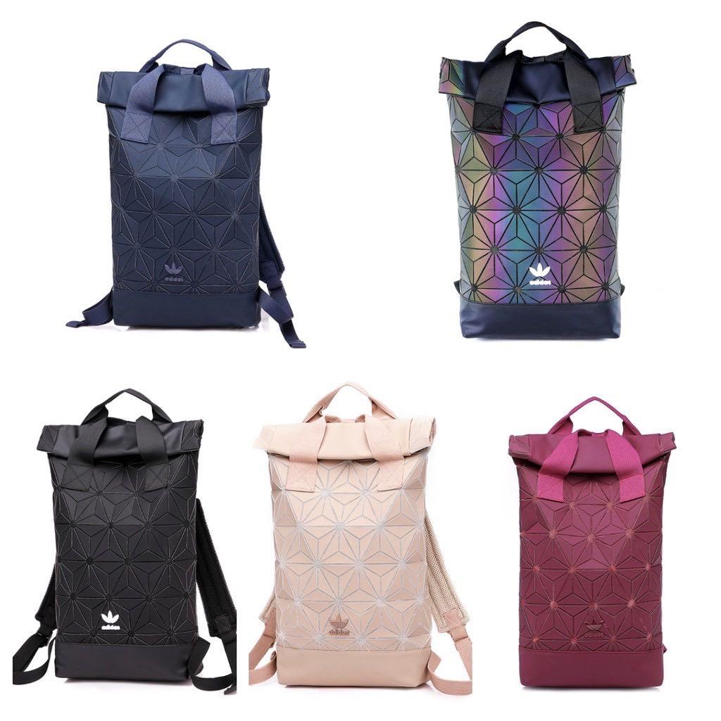 Adidas Issey Miyake Backpack Large Travel Bag 3D School Unisex Women Men Diamond Diamonds, Men's 