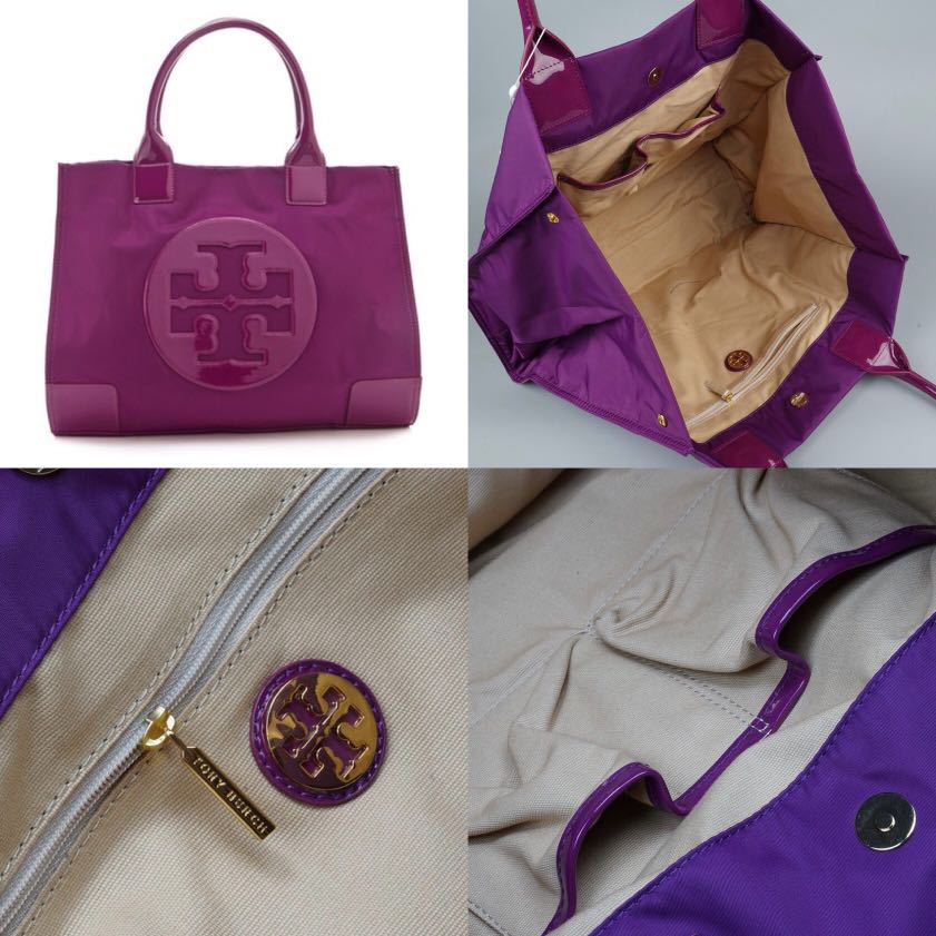 Authentic Tory Burch Purple Tote Large, Women's Fashion, Bags & Wallets, Tote  Bags on Carousell