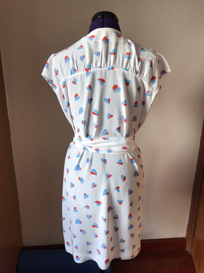 Bimba y Lola heart-print midi dress