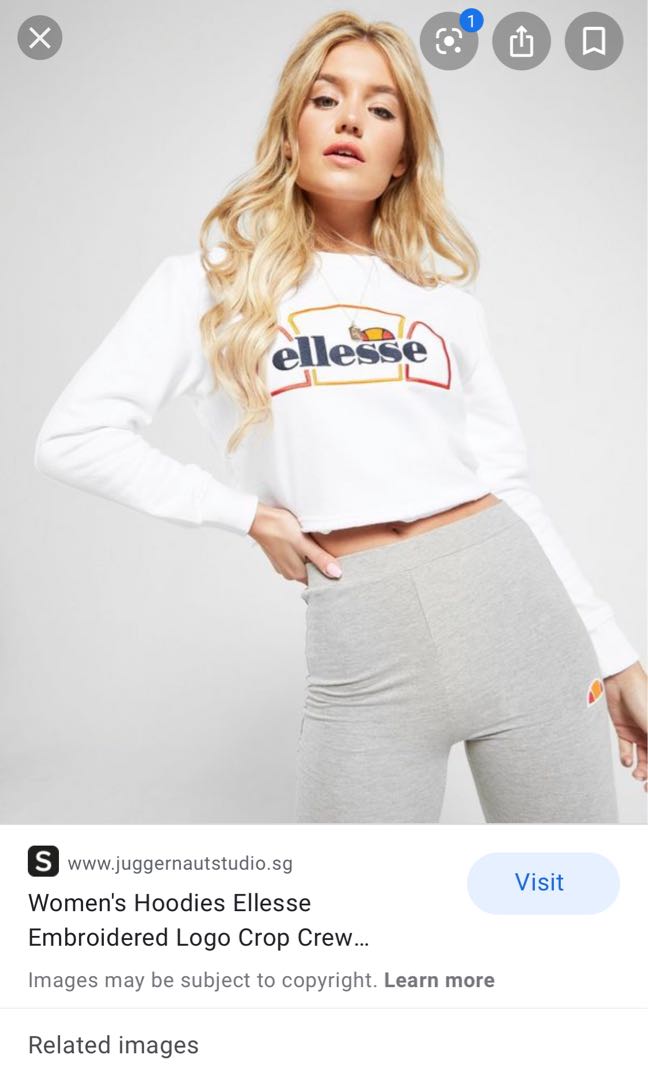 ellesse crop pullover