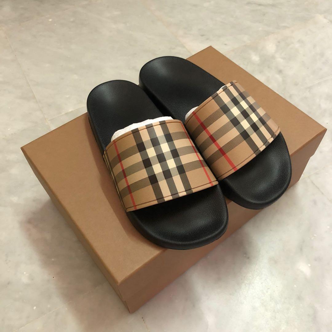 burberry furley slides