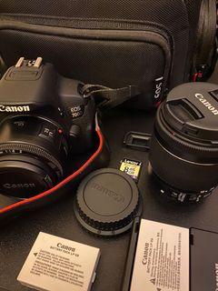 CANON 700D + STM18-55mm + 50mm + other goodies | BODY MADE IN JAPAN  (RARELY USED/SAME LIKE BRAND NEW)