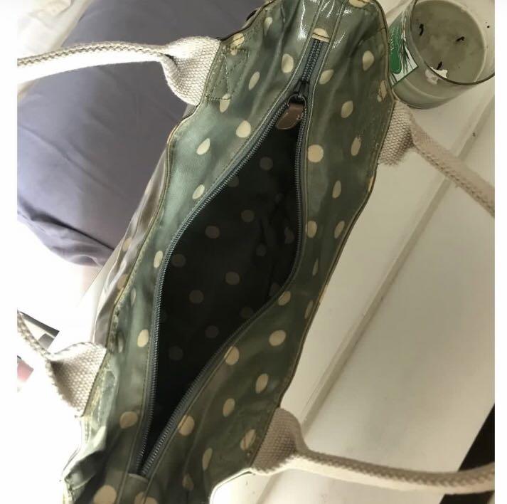 Cath kidston green spot bag deals
