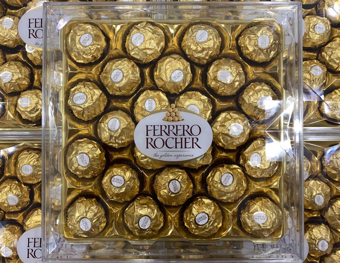 Clearance Ferrero Rocher Chocolate Tray 24 S Food Drinks Packaged Snacks On Carousell Ferrero rocher mon cheri dark chocolates 30 piece 315g 11oz box cherry liquor. carousell