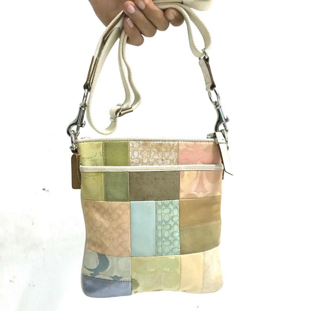 Patchwork sling bag discount