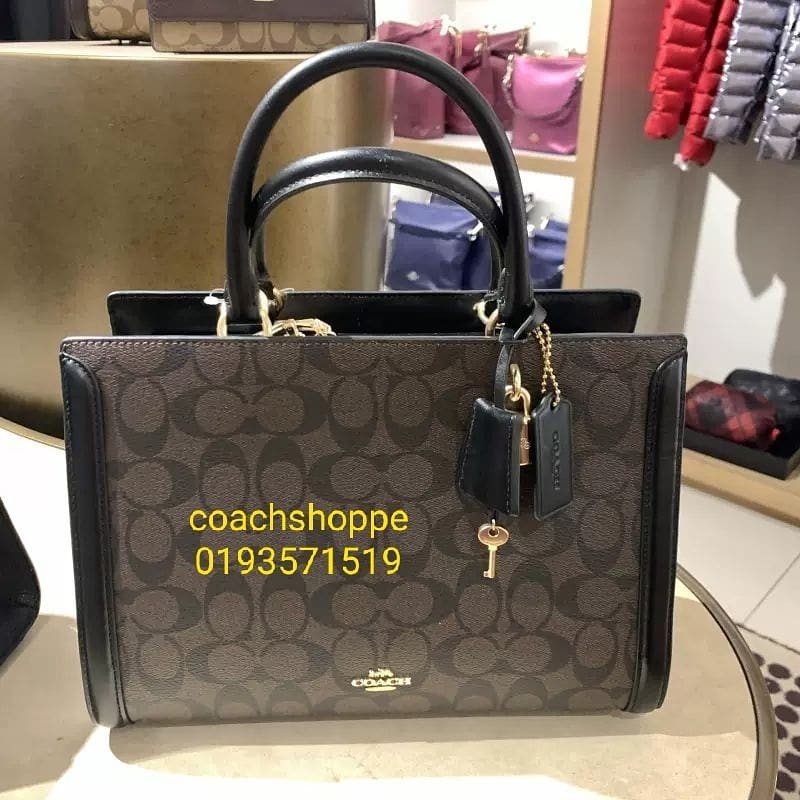 Coach zoe carryall colorblock top