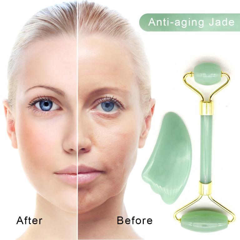 Facial Massage Jade Roller Face Lifting Tool Body Neck Skin