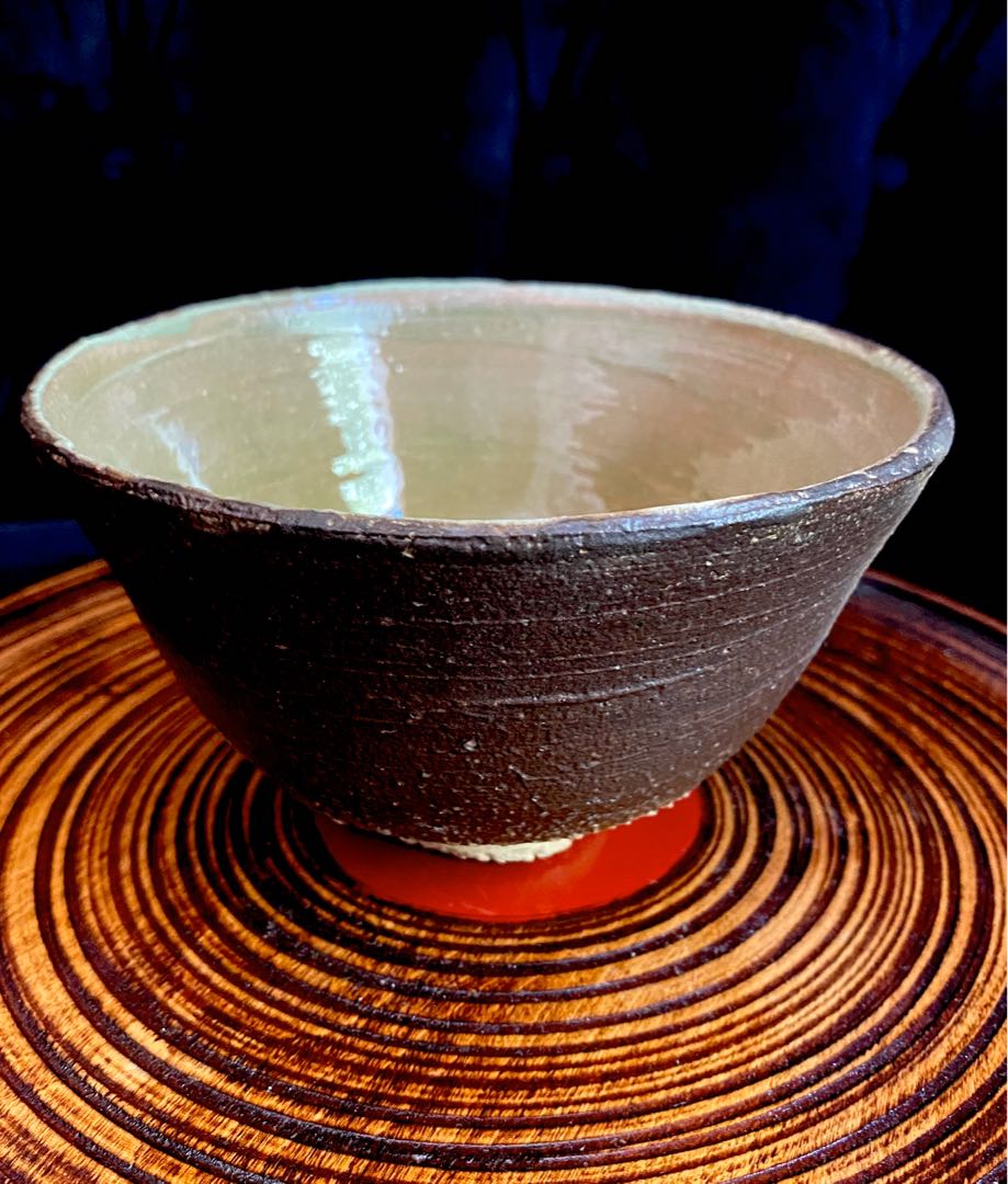 Footed Earthenware 2Skinned Bowl, Hobbies & Toys, Memorabilia